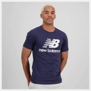 T-Shirt Essentials Stacked Logo New balance blue
